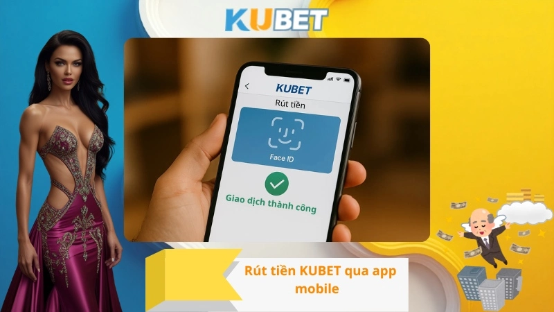 Rút tiền KUBET qua app mobile
