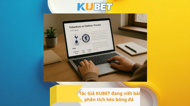 Tác Giả KUBET đang viết bài phân tích kèo bóng đá