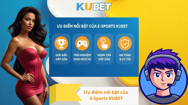 Ưu điểm nổi bật của E-Sports KUBET